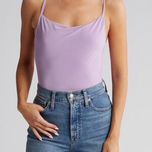 Purple Sleeveless Bodysuit